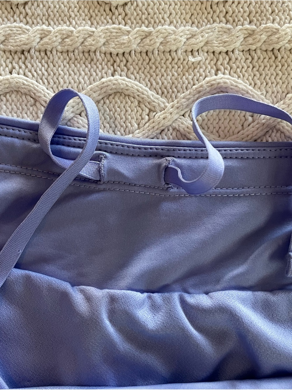 Nike Dri-Fit Lilac Drawstring Waist Athletic Shorts Lined Women’s Size XL - Picture 3 of 11